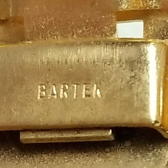 Vintage Bartek Polished Gold Tone Minimal Stacking Hinged Bangle Bracelet Estate - Picture 3 of 7